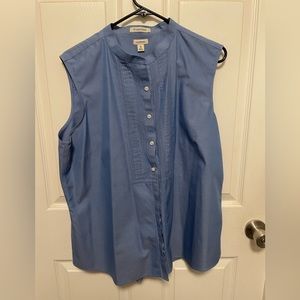 L.L.bean sleeveless blouse wrinkle resist